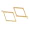 Gold Rhombus Open Back Frame Pendants by Bead Landing&#x2122;